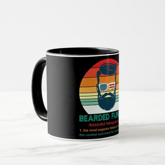 ひげ付き関数/叔父の定義 マグカップ (正面左)