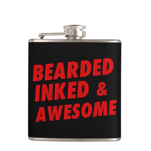 ひげ付き、インク付素晴らしき フラスク (正面)