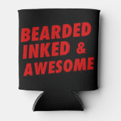 ひげ付き、インク付素晴らしき 缶クーラー (正面)