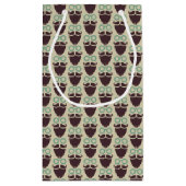 ひげ口ひげ眼鏡パターン小抱き枕 スモールペーパーバッグ (裏面)