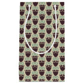 ひげ口ひげ眼鏡パターン小抱き枕 スモールペーパーバッグ (正面)