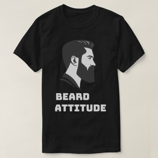 ひげ姿勢2 Tシャツ (デザイン正面)