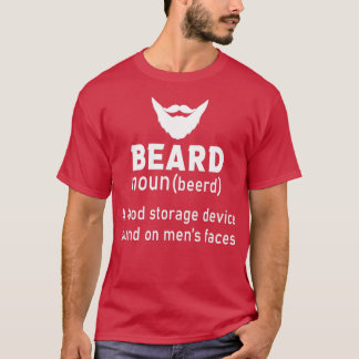 ひげ定義フードストレージデバイスが見つかった Tシャツ
