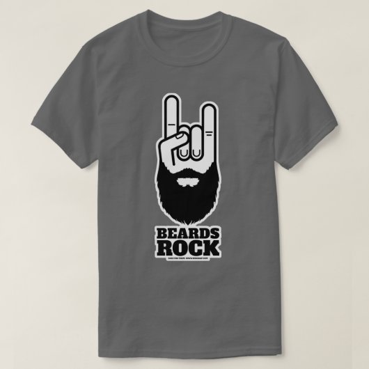 ひげ岩 Tシャツ (デザイン正面)