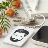 ひげ愛Keychain キーホルダー (正面右)