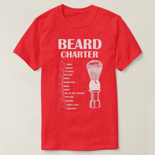 ひげ成長グラフひげおもしろいの測定2 Tシャツ (デザイン正面)