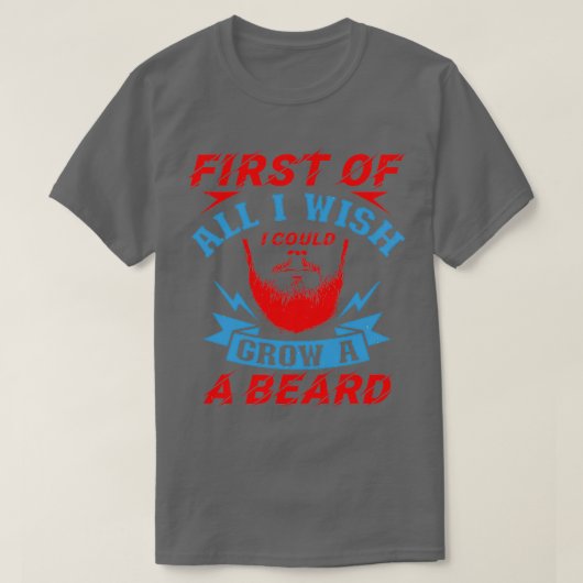ひげ持ち及び理容師の贈与 Tシャツ (デザイン正面)