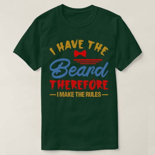 ひげ持ち及び理容師の贈与 Tシャツ (デザイン正面)