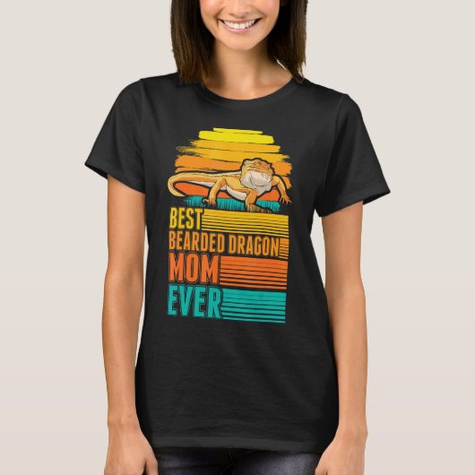 ひげ最高のひげ竜の母は今まで Tシャツ (正面)