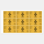 ひげ油ラベルグランギー1 OZコスメティックボトル ラベル (シート)