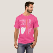 ひげ測定チャーひげ長さ成長チャート Tシャツ (正面フル)