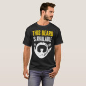 ひげ独身ののある男 Tシャツ (正面フル)
