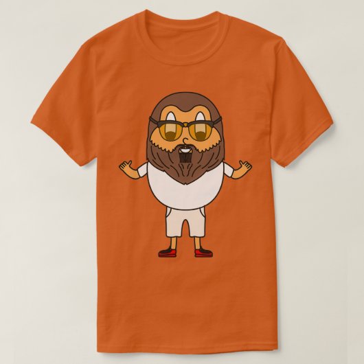 ひげ男の卵6 Tシャツ (デザイン正面)