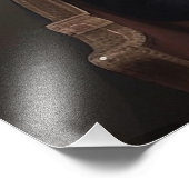 ひげ疑問に思猫:デジタル猫ポートレート フォトプリント (角)