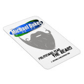 ひげ磁石を恐れる(4x5in) マグネット (右側)