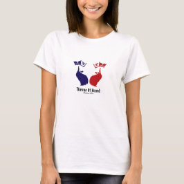 ひげ禁断の愛の玉座2(プラス文字) Tシャツ