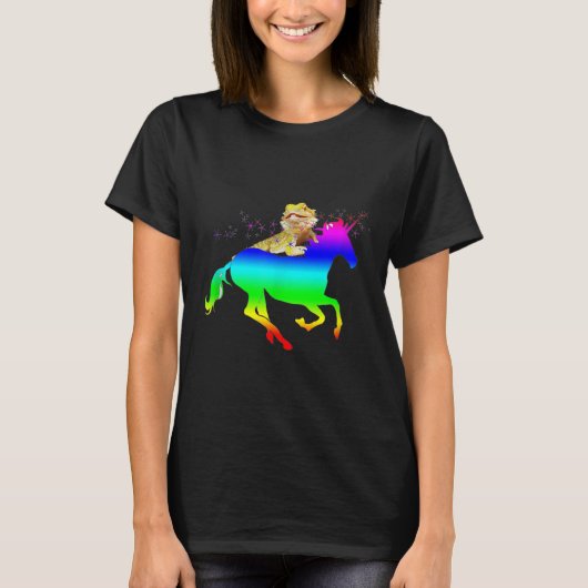 ひげ竜と馬 Tシャツ (正面)