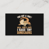 ひげ竜のギフト男女おもしろい女の私は小さなDを上げる 名刺 (裏面)