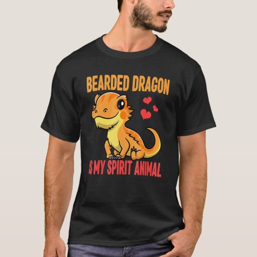 ひげ竜は私の精神の動物かわいいひげDr. Tシャツ (正面)