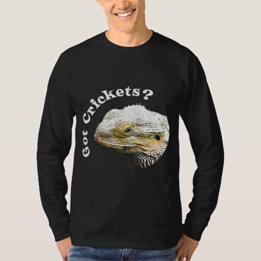 ひげ竜トカゲ得カゴ爬虫類 Tシャツ (正面)