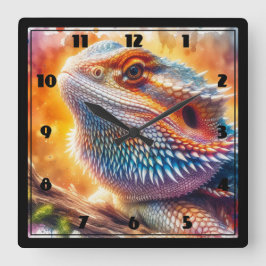 ひげ竜 スクエア壁時計