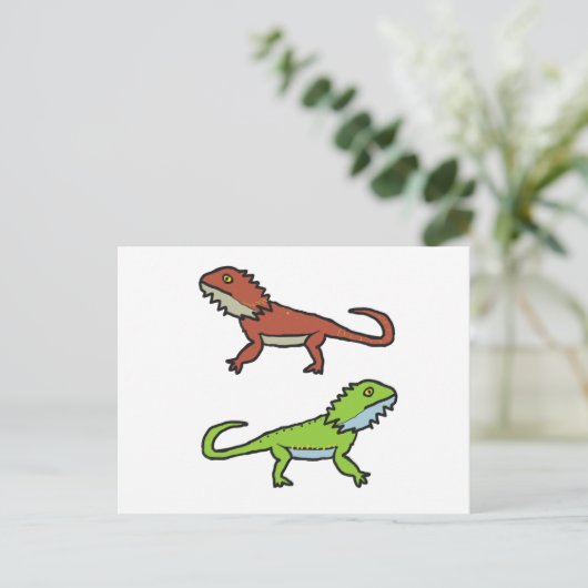 ひげ竜 ポストカード (スタンド正面)