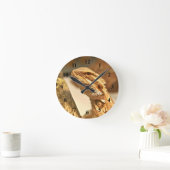 ひげ竜 ラウンド壁時計 (ホーム)