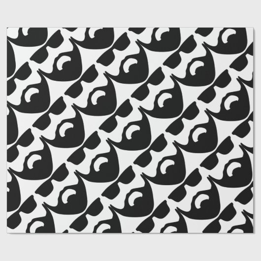 ひげ素晴らしと ラッピングペーパー (フラット)