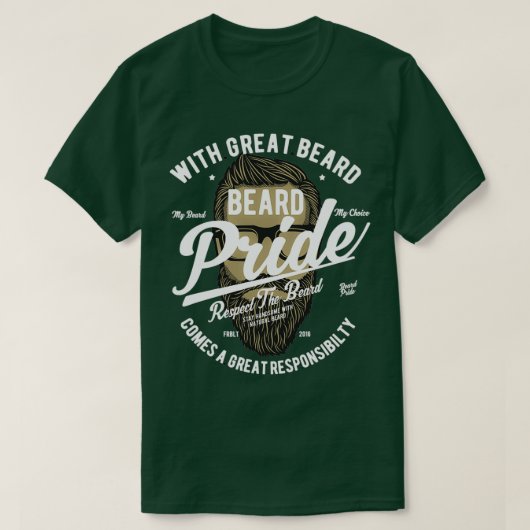 ひげ素晴らし付き1 Tシャツ (デザイン正面)