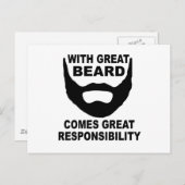 ひげ素晴らし素晴らしの責来任で ポストカード (正面/裏面)