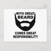 ひげ素晴らし素晴らしの責来任で ポストカード (正面)