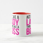 ひげ素晴らし素晴らしの責来任で マグカップ (中央)