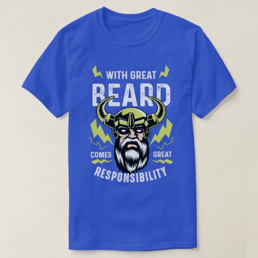 ひげ素晴らし責任ある父親の贈り物 Tシャツ (デザイン正面)