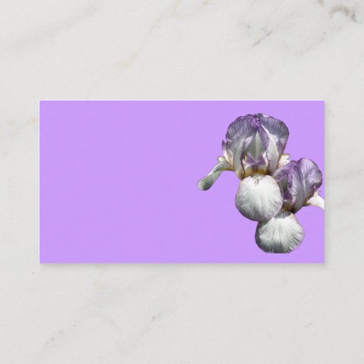 ひげ絞りアイリスフラワーズ名刺 名刺 (裏面)