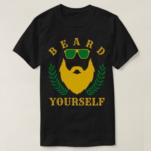 ひげ自分自身19 Tシャツ (デザイン正面)
