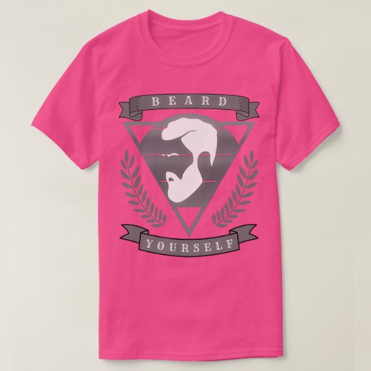 ひげ自分自身35 Tシャツ (デザイン正面)