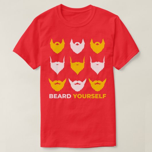 ひげ自分自身36 Tシャツ (デザイン正面)