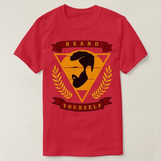 ひげ自分自身46 Tシャツ (デザイン正面)