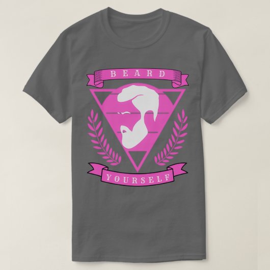 ひげ自分自身55 Tシャツ (デザイン正面)