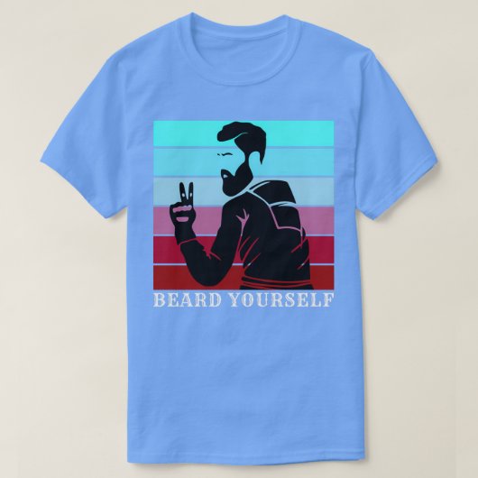 ひげ自分自身56 Tシャツ (デザイン正面)