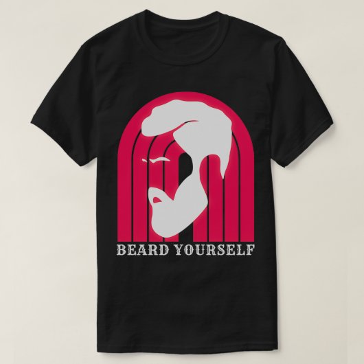 ひげ自分自身62 Tシャツ (デザイン正面)