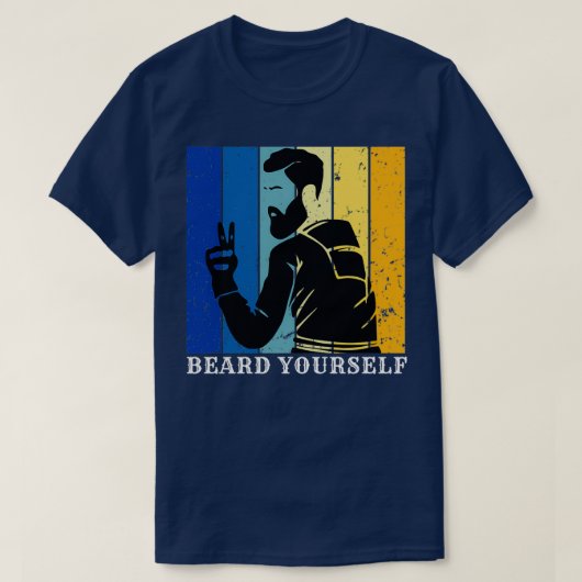 ひげ自分自身63 Tシャツ (デザイン正面)
