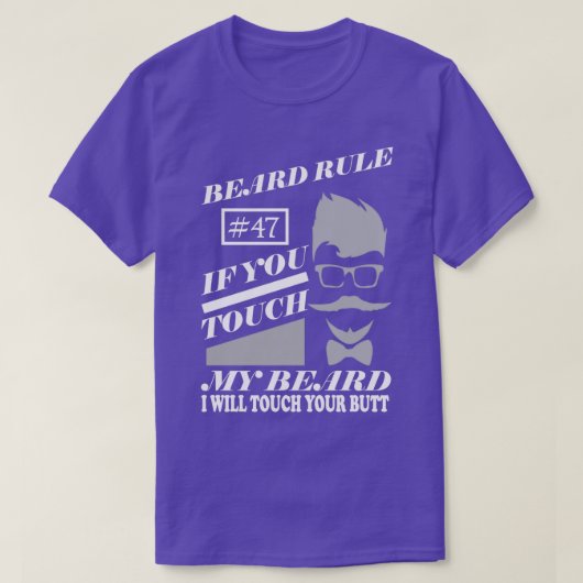 ひげ規則47あなたもしは私のひげTouch Tシャツ (デザイン正面)