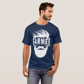 ひげ農家Tシャツ農業農業作物 Tシャツ (正面フル)