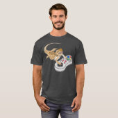 ひげ遊つきドラゴンのビデオゲーム Tシャツ (正面フル)