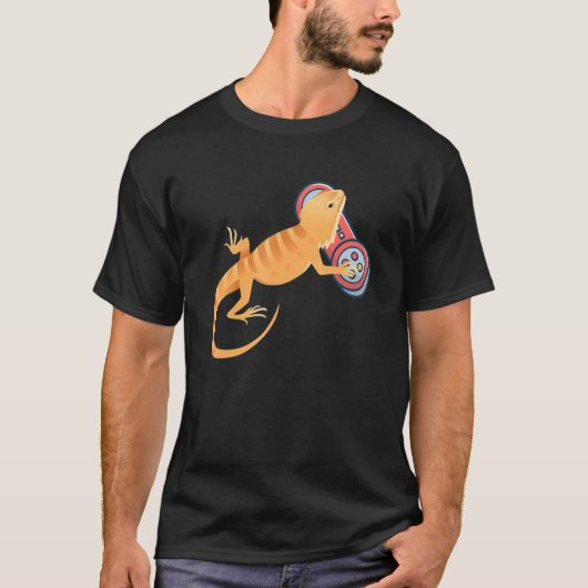 ひげ遊つきドラゴン Tシャツ (正面)