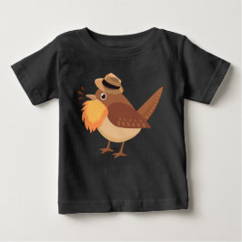 ひげ野鳥観察ベビーTシャツ ベビーTシャツ