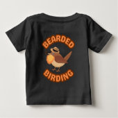 ひげ野鳥観察ベビーTシャツ ベビーTシャツ (裏面)