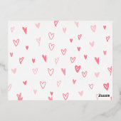 ひげ顔バレンタインデーおもしろいス 箔シーズンポストカード (裏面)