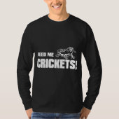 ひげ食べ物を与えドラゴンの食べ物ひげ Tシャツ (正面)